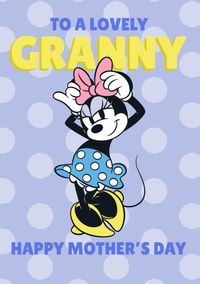 Tap to view Disney Minnie Mouse Lovely Granny Mothers day Card