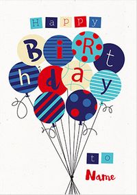 Tap to view Friend Balloons Personalised Birthday Card