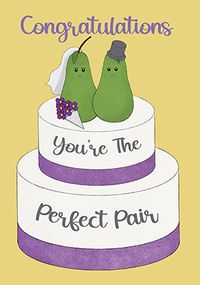 Tap to view Congratulations Perfect Pear Wedding Card