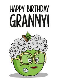 Tap to view Granny Apple Birthday Card