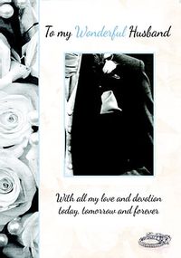 Tap to view Husband on our Wedding Day Wedding Card