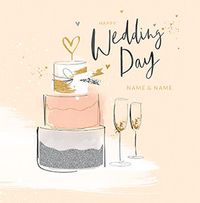 Tap to view Wedding Day Cake Personalised Card