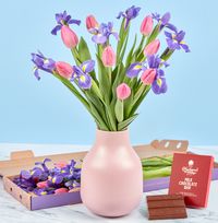 Tap to view Tulip & Iris Letterbox  With Luxury Chocolate
