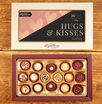 Tap to view Personalised Hugs & Kisses Chocolates - Box of 16