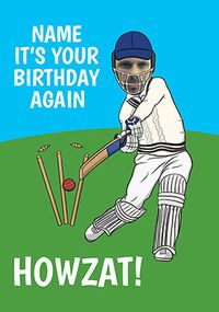 Tap to view It's your Birthday again, Howzat?! Photo Birthday Card