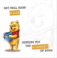 Tap to view Winnie the Pooh Personalised Get Well Card