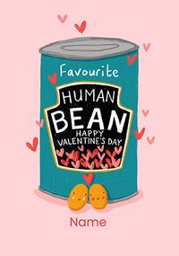 Tap to view Fave Human Bean Personalised Valentine's Day Card