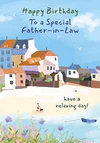 Tap to view Have a Relaxing Day Father-in-Law Birthday Card