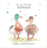 Tap to view Husband Ducks Anniversary Card