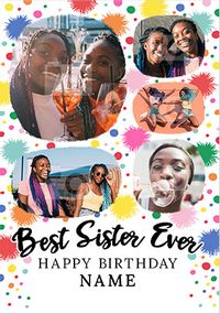 Tap to view Best Sister Ever Photo Birthday Card