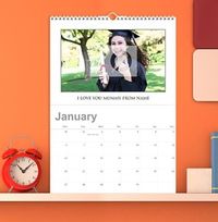 Tap to view White Background Personalised Photo Calendar