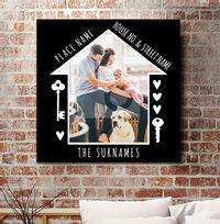 Tap to view New Home Photo - Square Canvas Print