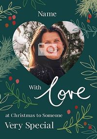 Tap to view Someone Special Photo Upload Christmas Card