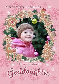 Tap to view Wonderful Goddaughter Photo Christmas Card