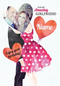 Tap to view Romance - Birthday Card Amazing Girlfriend Photo Upload