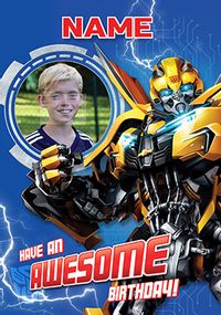 Tap to view Transformers Awesome Birthday Photo Card