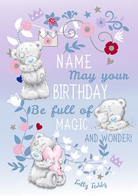 Tap to view Magic And Wonder Me To You Personalised Birthday Card