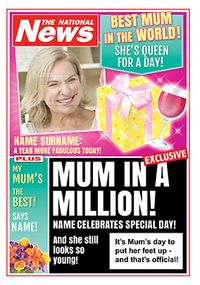 Tap to view Mum Photo Upload National News Birthday Card