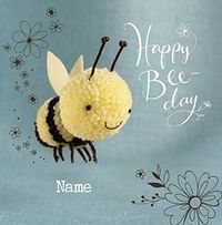 Tap to view Happy Bee-day Birthday Card - Bumble Bee