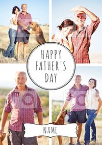 Tap to view Essentials - Father's Day Card 4 Photo Upload Portrait