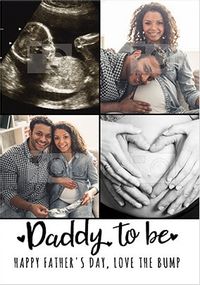 Tap to view Love The Bump Multi Photo Father's Day Card