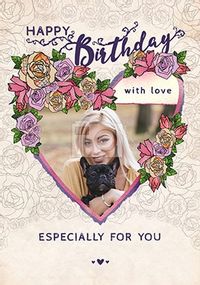 Tap to view Especially For You Photo Birthday Card