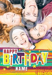 Tap to view Rainbow Riot Photo Upload Birthday Card