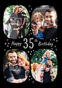 Tap to view Happy 35th Birthday Multi Photo Card