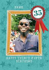 Tap to view Happy Thirty Fifth Birthday Photo Card