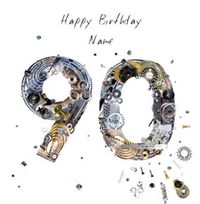 Tap to view Scrap 90th Birthday Card