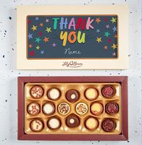 Tap to view Rainbow Thank You Personalised Chocolates - Box of 16