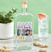 Tap to view Personalised 30th Birthday Vodka - Multi Photo Upload