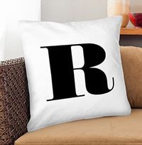 Tap to view Black Initial Personalised Cushion