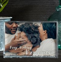 Tap to view Family Love Acrylic Glitter Photo Block