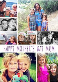 Tap to view Mum 8 Photo Upload Mother's Day Card