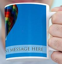 Tap to view Personalised Mug - Photo Upload Faded White Banner