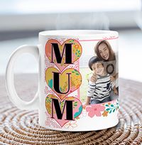 Tap to view Mum Floral Double Photo Mug