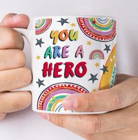 Tap to view You are a Hero Thank You Personalised Mug