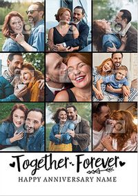 Tap to view Together Forever photo collage personalised Card