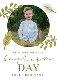 Tap to view With Love on your Baptism Photo Card
