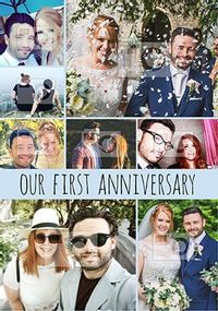 Tap to view Multi Photo First Anniversary Card