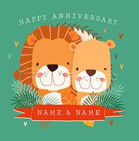 Tap to view Wild Couple Anniversary personalised Card