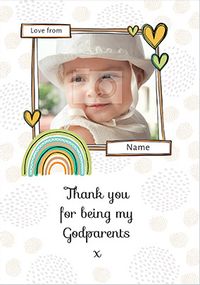 Tap to view Thank You for Being my Godparents Photo Card