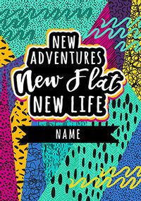 Tap to view New Flat New Life personalised Card