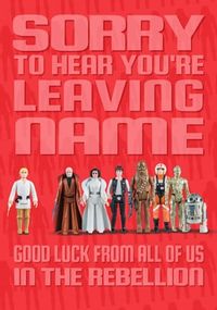 Tap to view Star Wars - You're Leaving Personalised Card