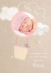 Tap to view Baby Girl New World Of Wonder Photo Card