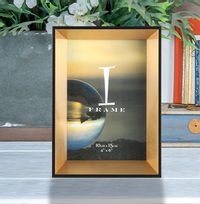 Tap to view Black & Gold Photo Frame - 4 x 6 in