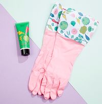 Tap to view RHS Home Grown Washing Up Gloves & Hand Cream Set