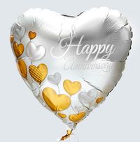 Tap to view Happy Anniversary Heart Balloon