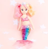 Tap to view Sea Sparkles Mermaid Soft Toy - Pastel Rose
